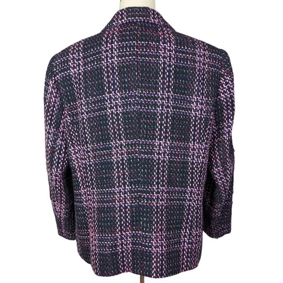Gerry Weber Tweed Blazer Black and Pink Size 14 - Picture 2 of 15